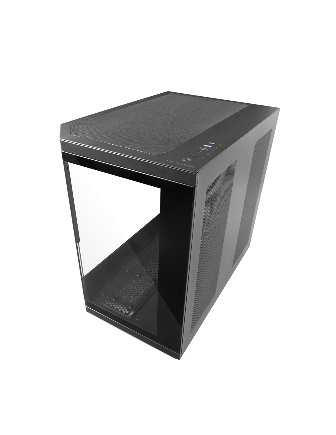 Caja ATX Semitorre Gaming MC3TCORELCDW 3 Cristal Templado Pantalla LCD 2x3.5 3x2.5 GPU 410mm Negro — vista detalle 1