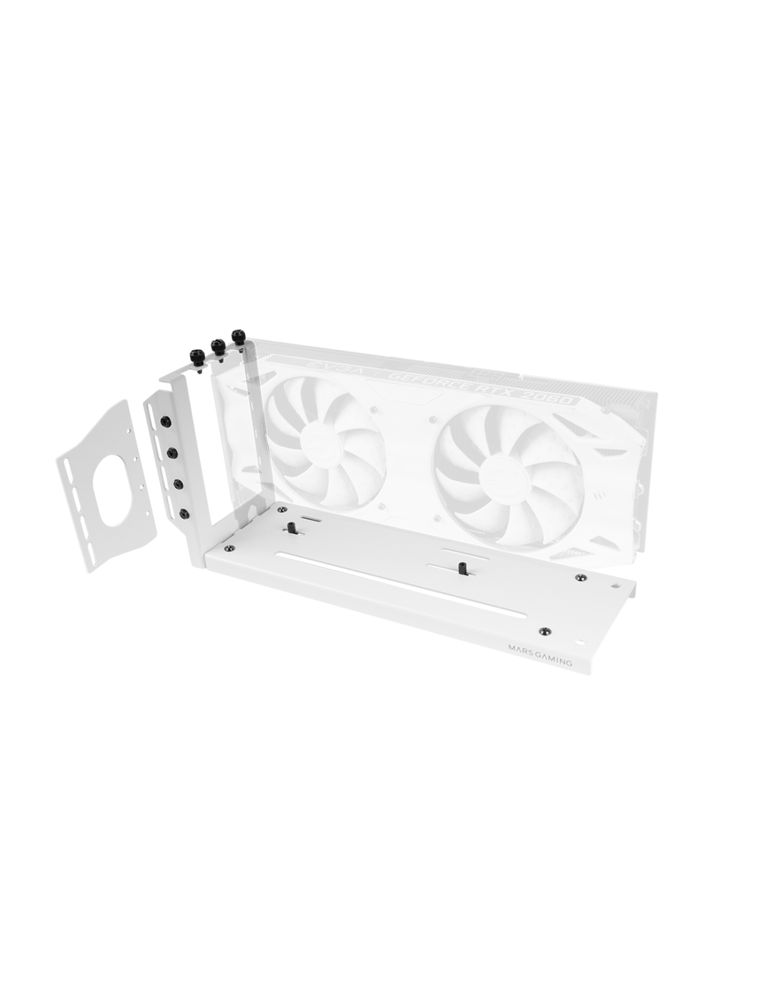 MARS GAMING MCAGCVW — Kit montaje vertical GPU con base magnética 3 slots