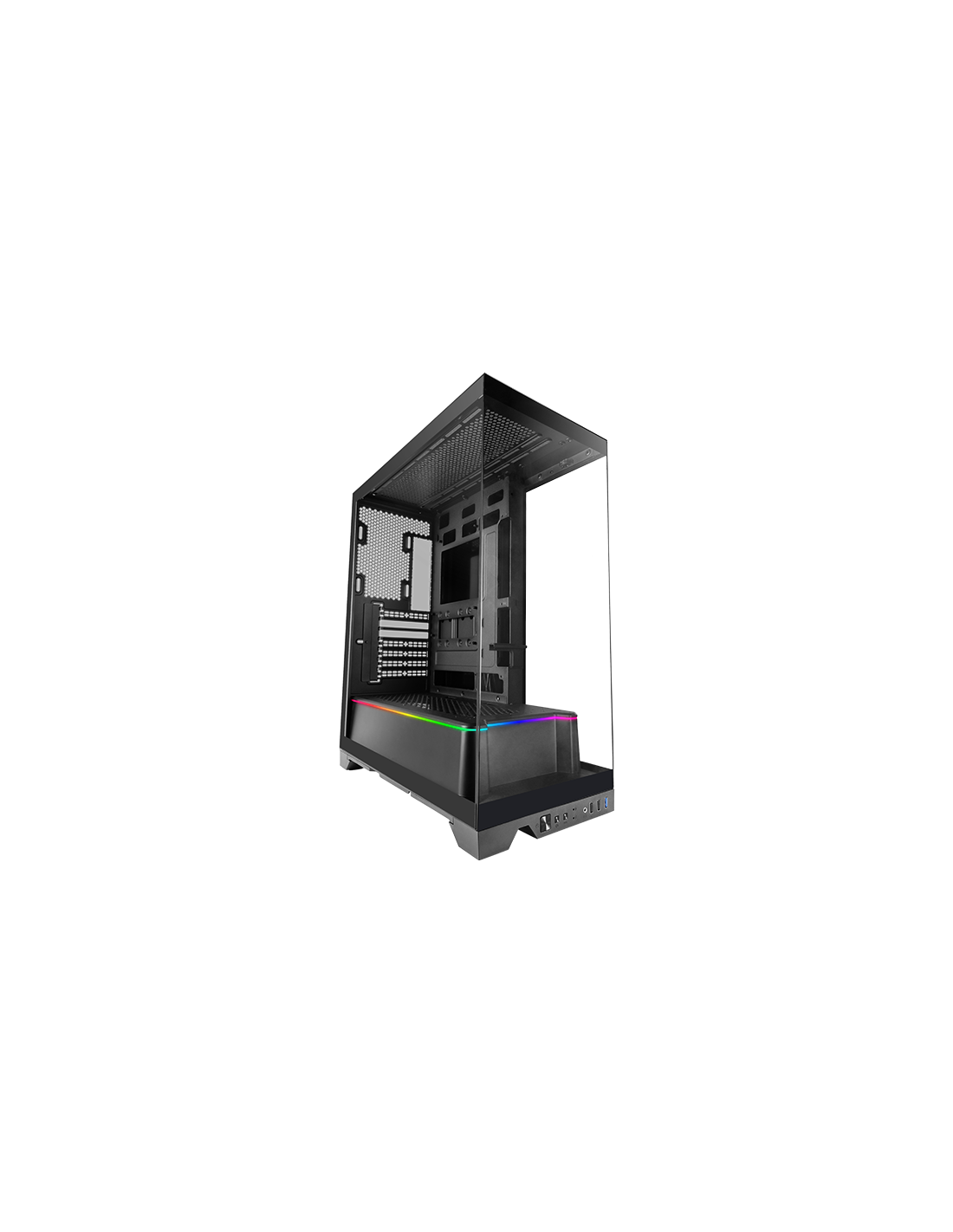 Caja ATX Semitorre Mcprismaw Blanco Triple Cristal Templado GPU MAX. 430mm 4x2.5 — vista detalle 1