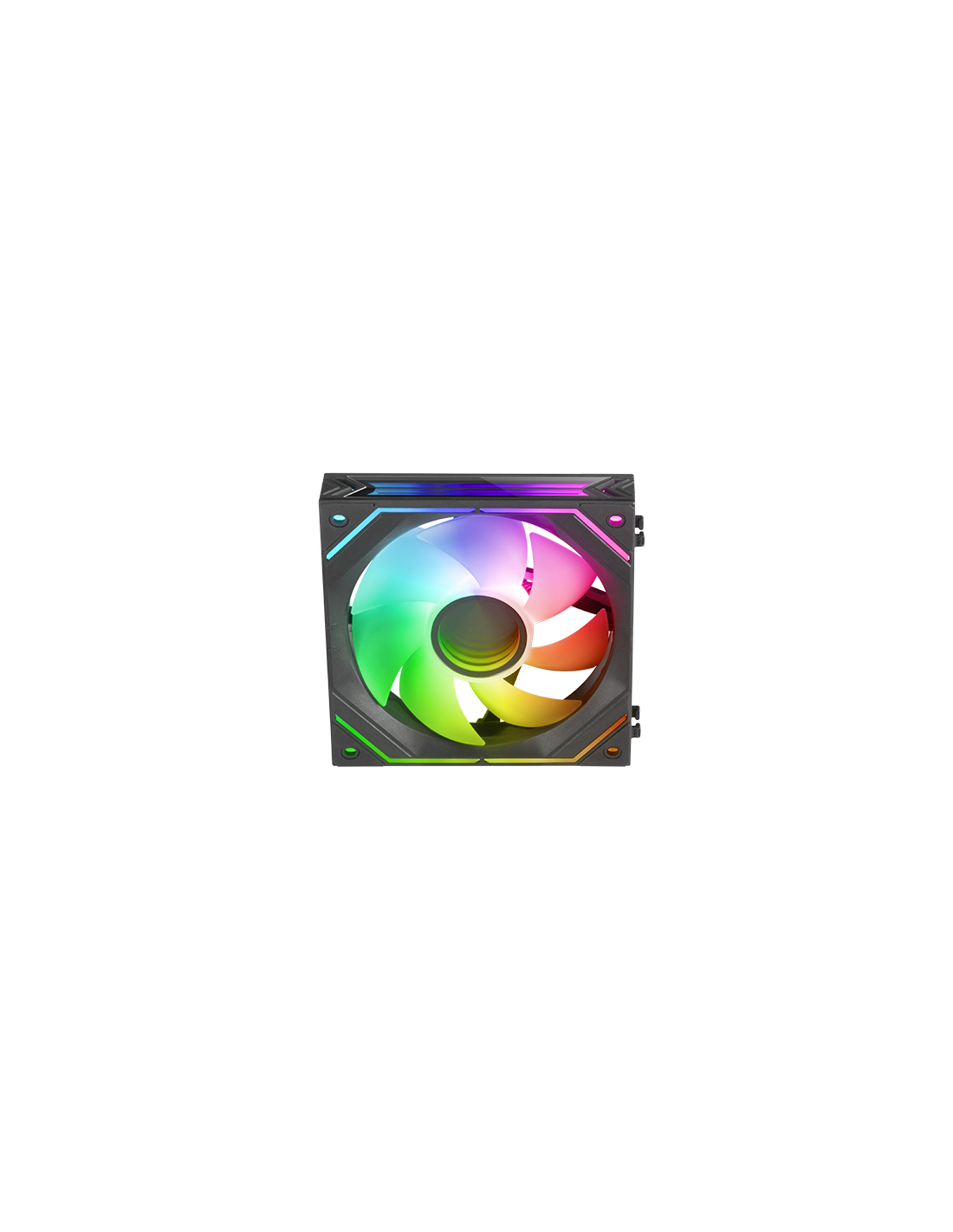 MARS GAMING MF-LINKFINITY WHITE — Ventilador 120mm ARGB modulable PWM — vista detalle 1