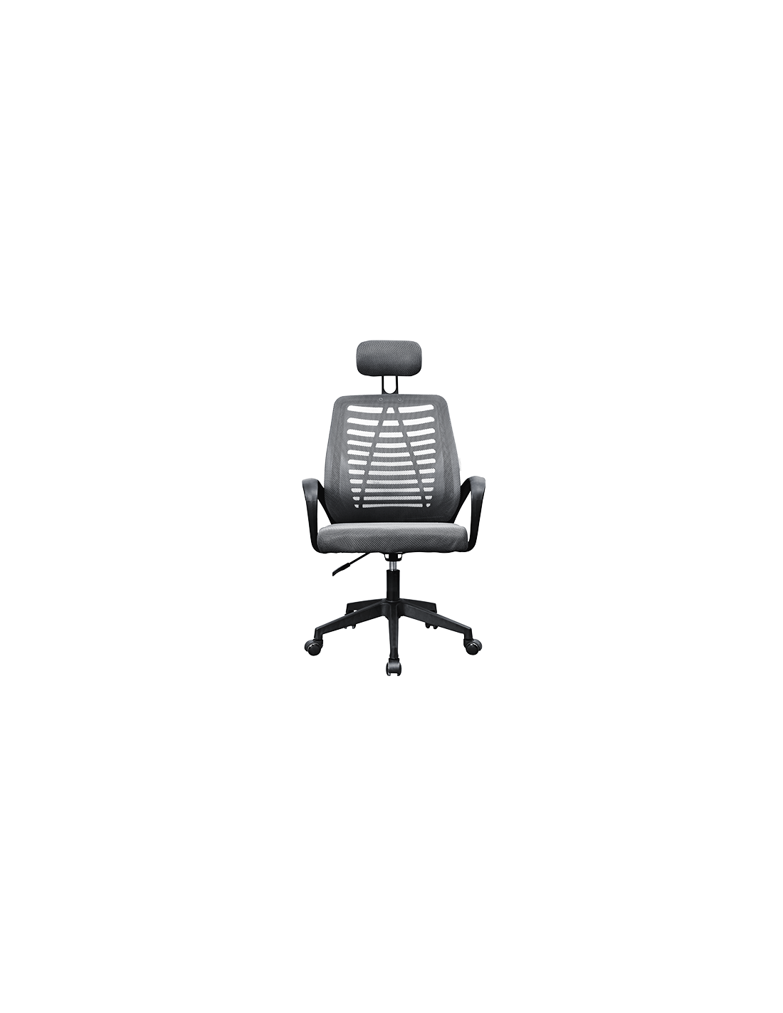 Silla Ergonomica Mgcergobbgr Gris Respaldo en Malla Transpirable Reposacabezas Ajustable — vista detalle 1
