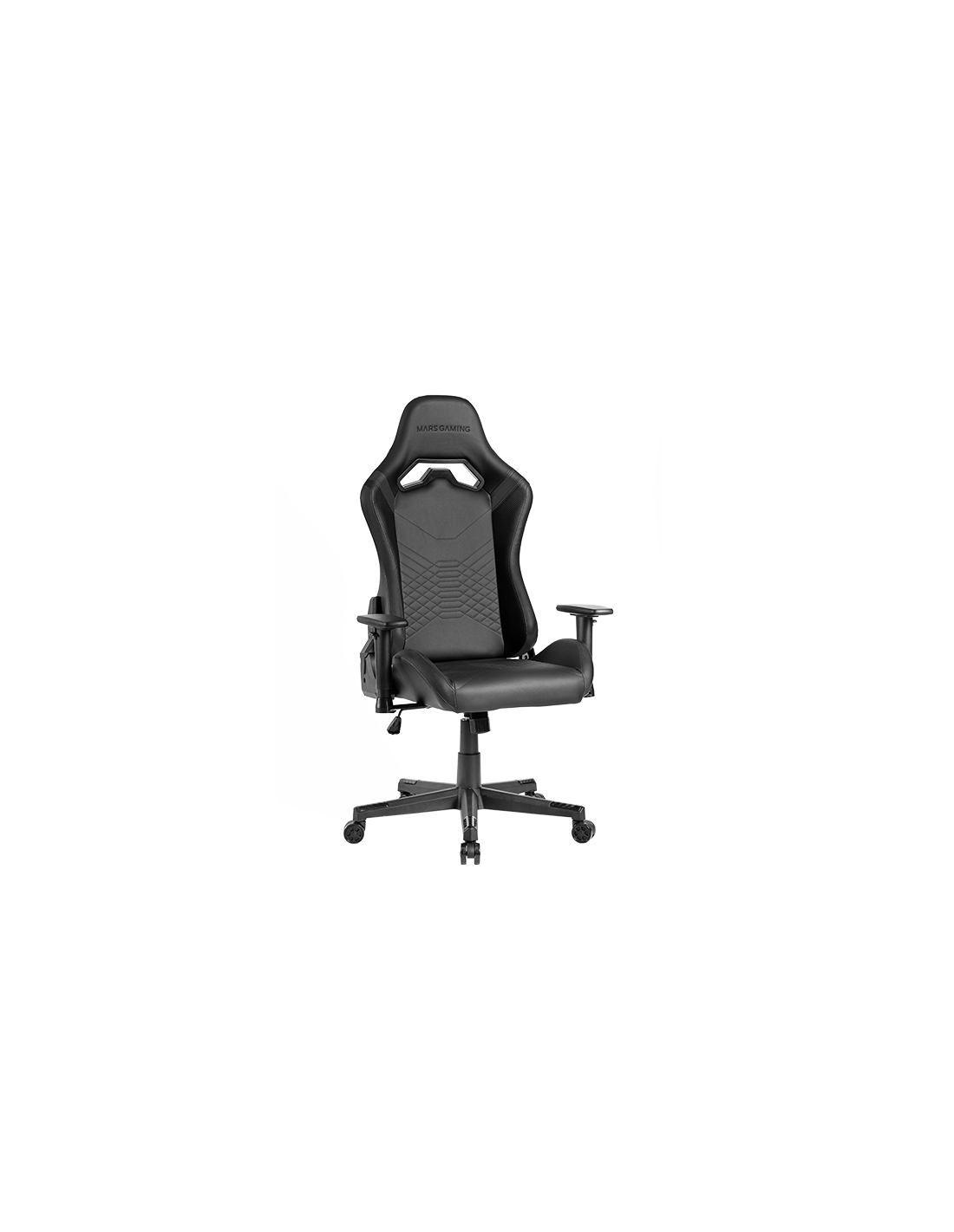 Silla Gamer Mgcprobw Negra con Detalle Blancos Brazos Regulables en Altura Reclinable 135º Cojines Ergonomicos SOFT-TOUCH Ruedas XL 2