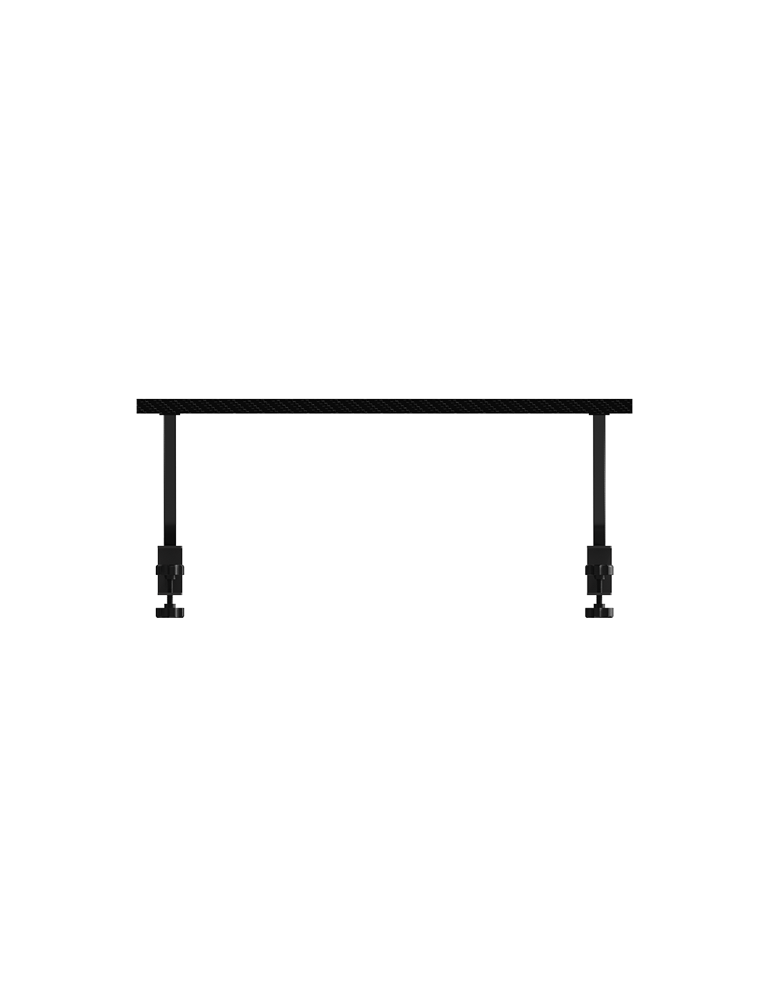 Soporte Elevador para Monitor MGDS Eleva 17cm Fibra de Carbono 60x20cm Negro — vista detalle 1