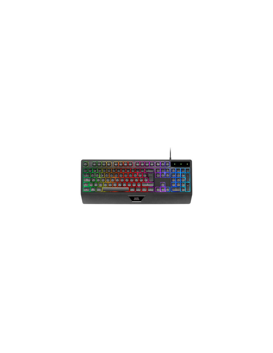 MARS GAMING MK124ES — Teclado mecánico RGB retroiluminado negro — vista detalle 1