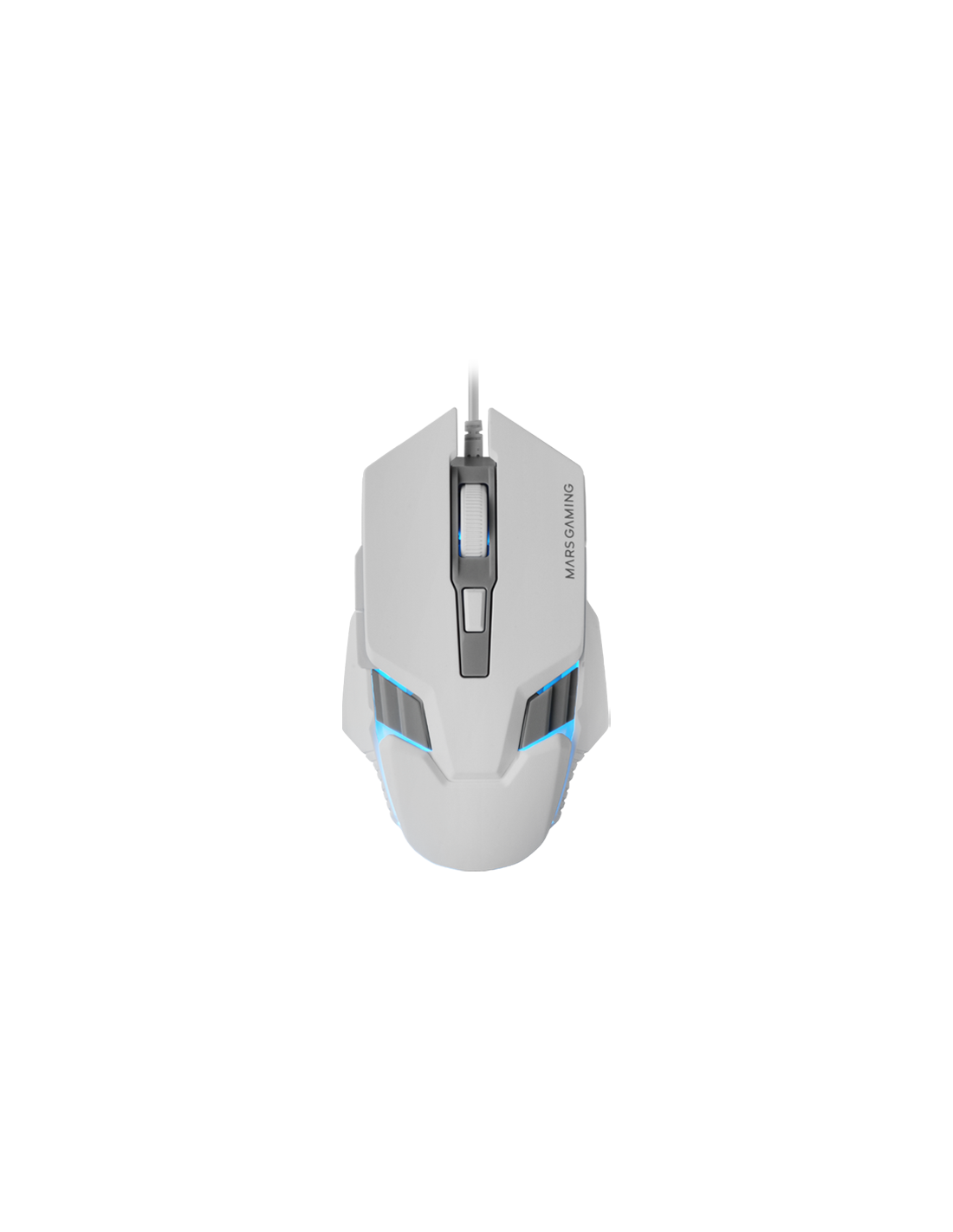Mouse MM024W RGB FLOW 4000 DPI Ajustable 6 Botones Mecanicos Huano Color Blanco 3