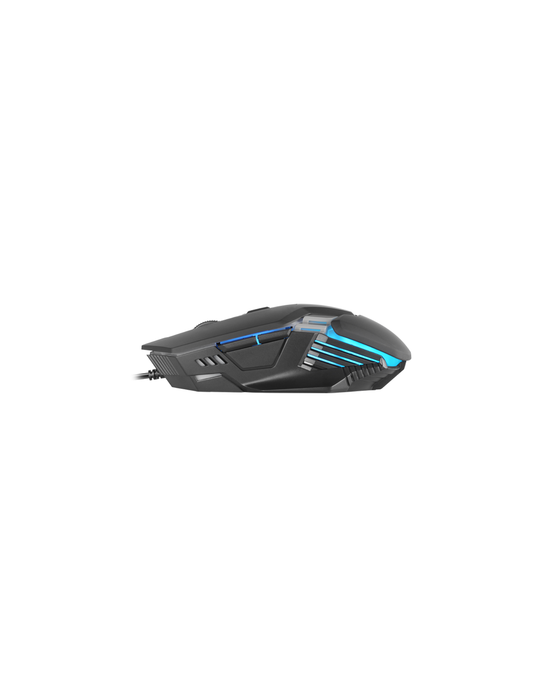 Mouse MM024W RGB FLOW 4000 DPI Ajustable 6 Botones Mecanicos Huano Color Blanco 4