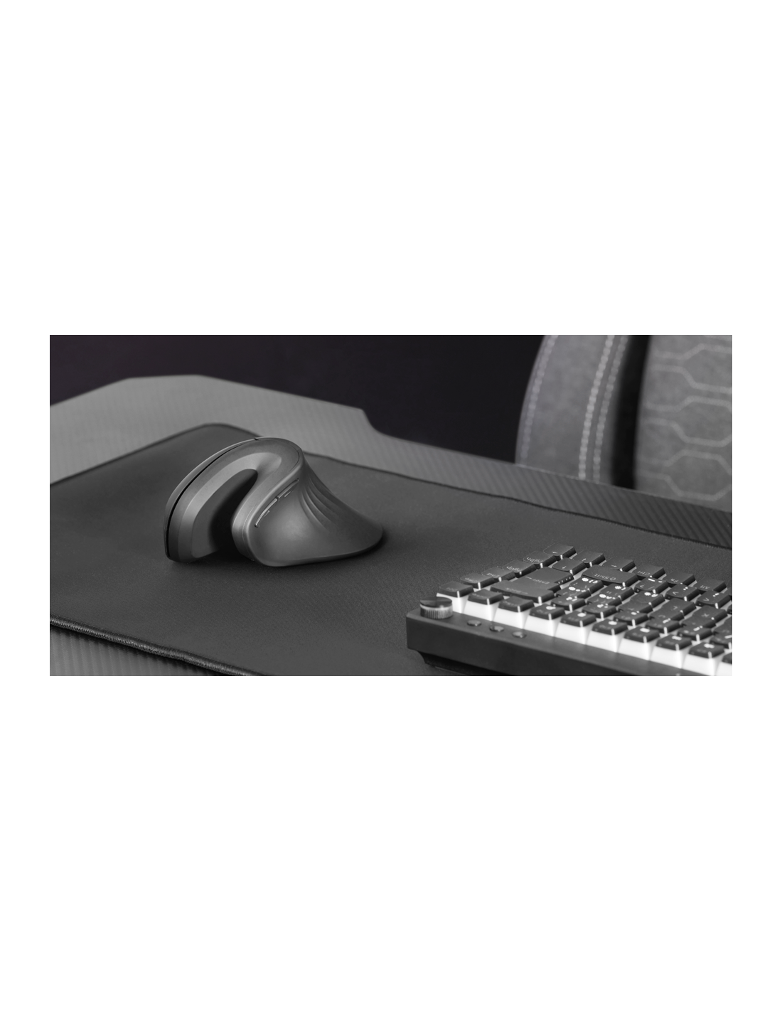 Mouse Wireless ERGO Mmwergoprow Blanco 3200 DPI Switches Mecanicos Huano 2.4 Ghz Diseño Vertical 4