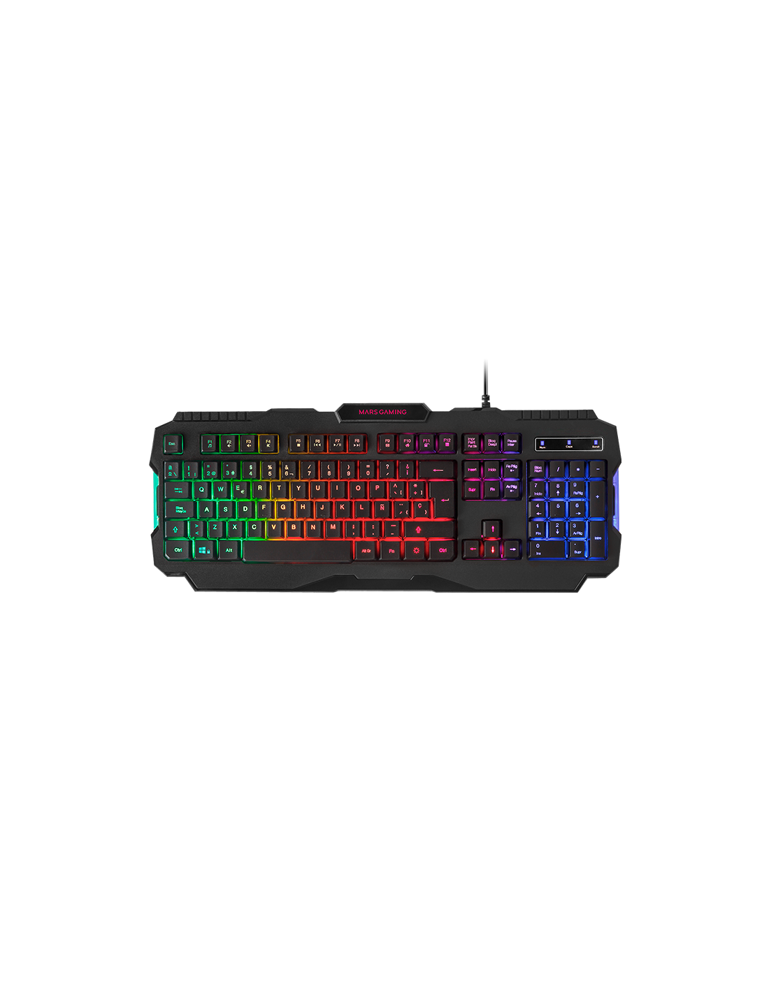 Teclado MRK0 en Frances Compacto y Ligero ANTI-GHOSTING Logitud Cable 3m USB — vista detalle 2
