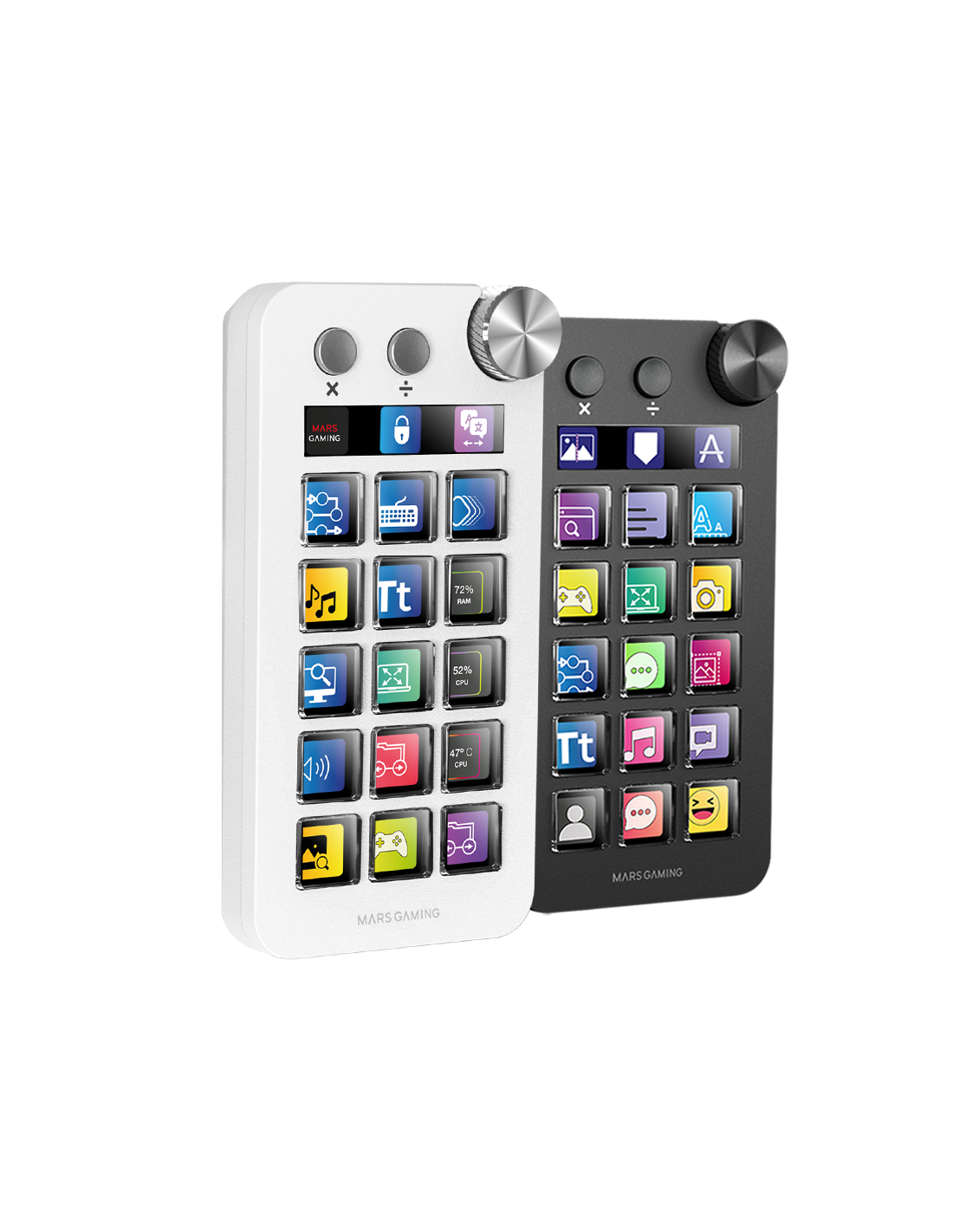 MARS GAMING MSDNEOW — Control Deck 15 teclas con pantalla LCD