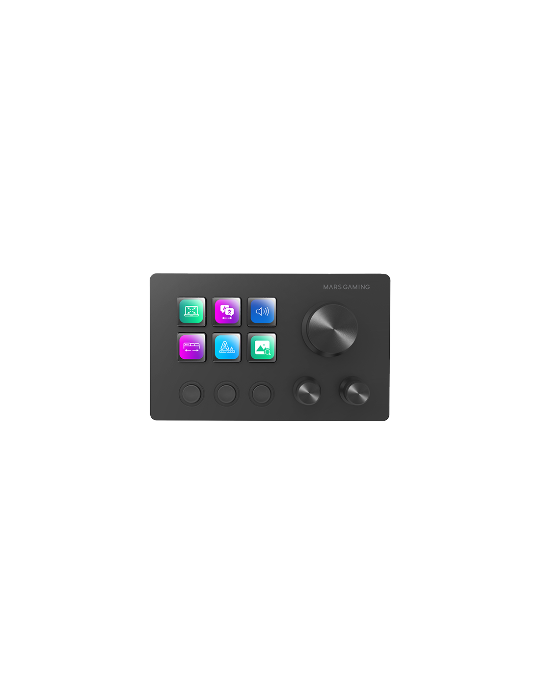 Control DECK Slim Msdtwow 6 Teclas de Acceso Directo LCD 3 Botones 3 Ruedas Multifuncionales Blanco 4