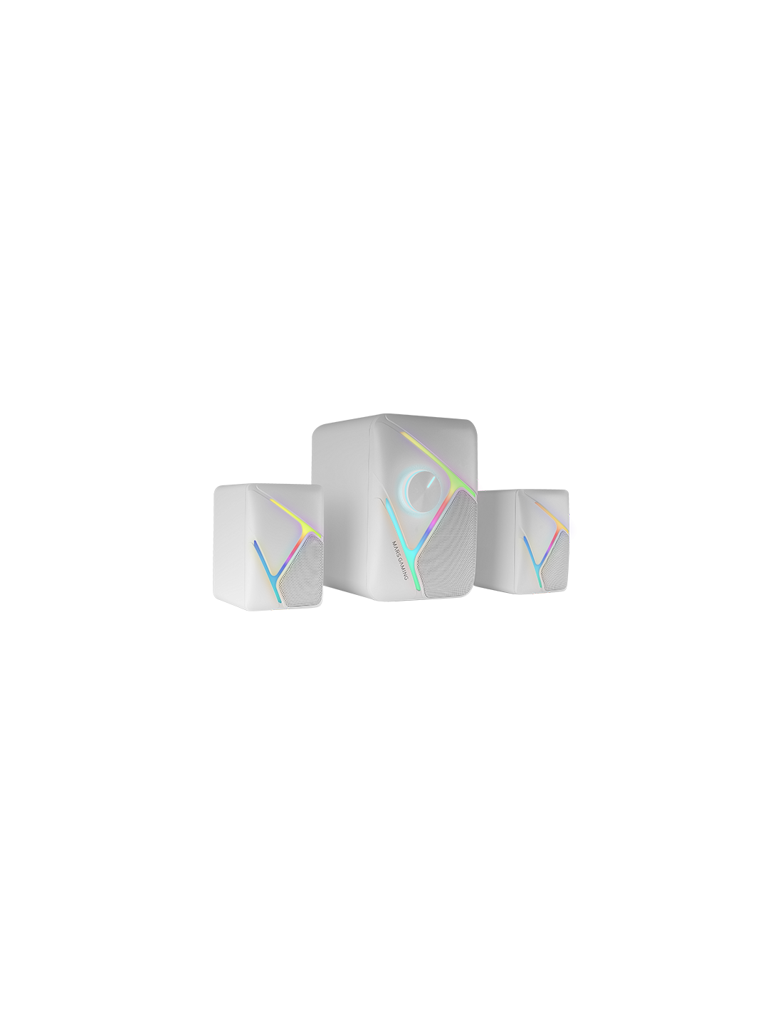 MARS GAMING — Altavoces 2.1 RGB 35W con sonido 3D Surround — vista detalle 2