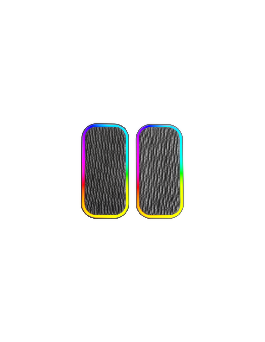 Altavoces 2.0 Bluetooth Msomw Blanco 20W DSP Iluminacion RGB AUX -IN Control Volumen — vista detalle 1
