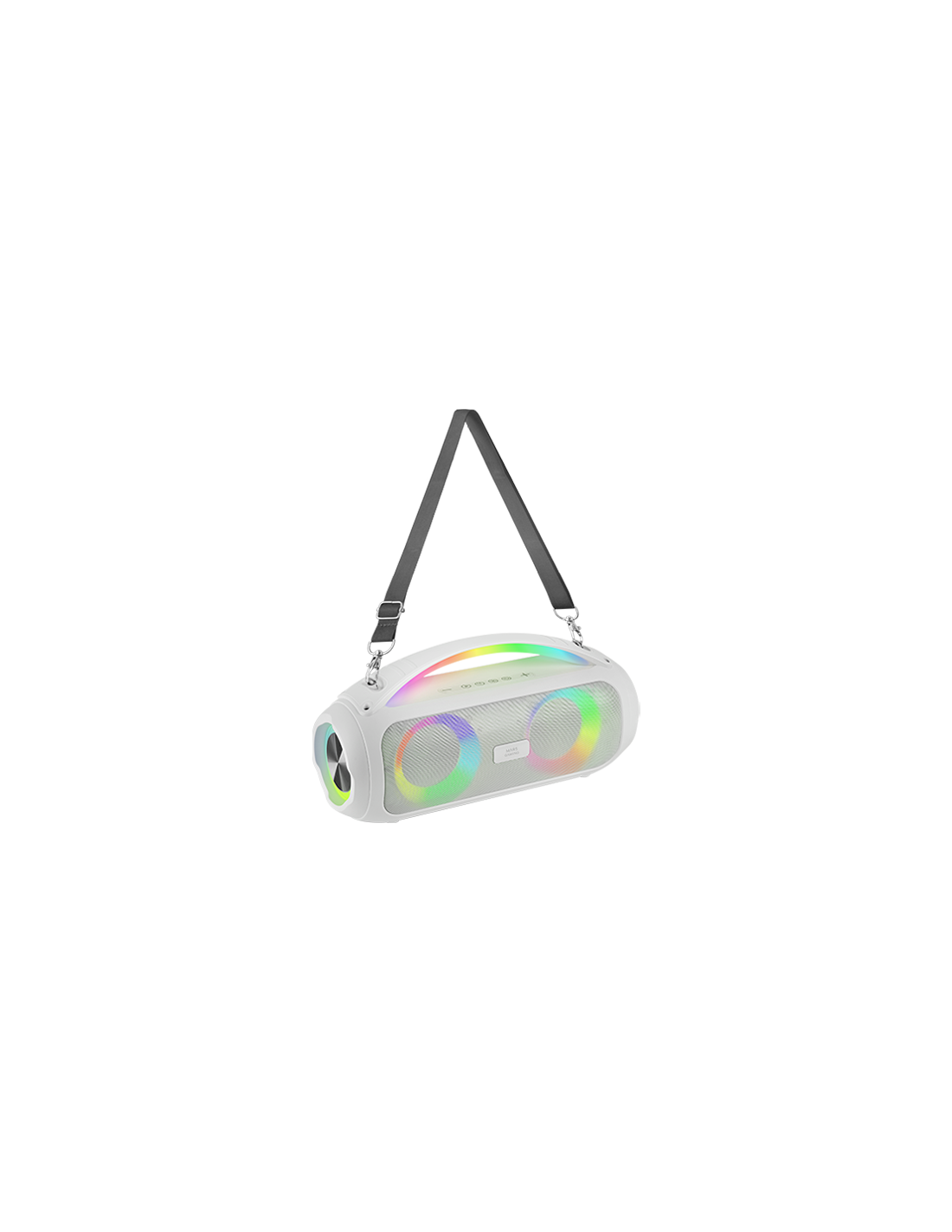 Altavoz Bluetooth Portable Mspulsew Blanco 50W Ultrabass RGB BAT. 8h BT USB AUX FM Microsd — vista detalle 2