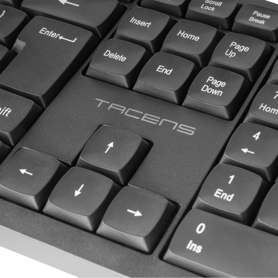 Teclado Anima AK02US USB Silencioso Perfil bajo Copilot AI Compatible PC/MAC Negro Ingles US — vista detalle 2